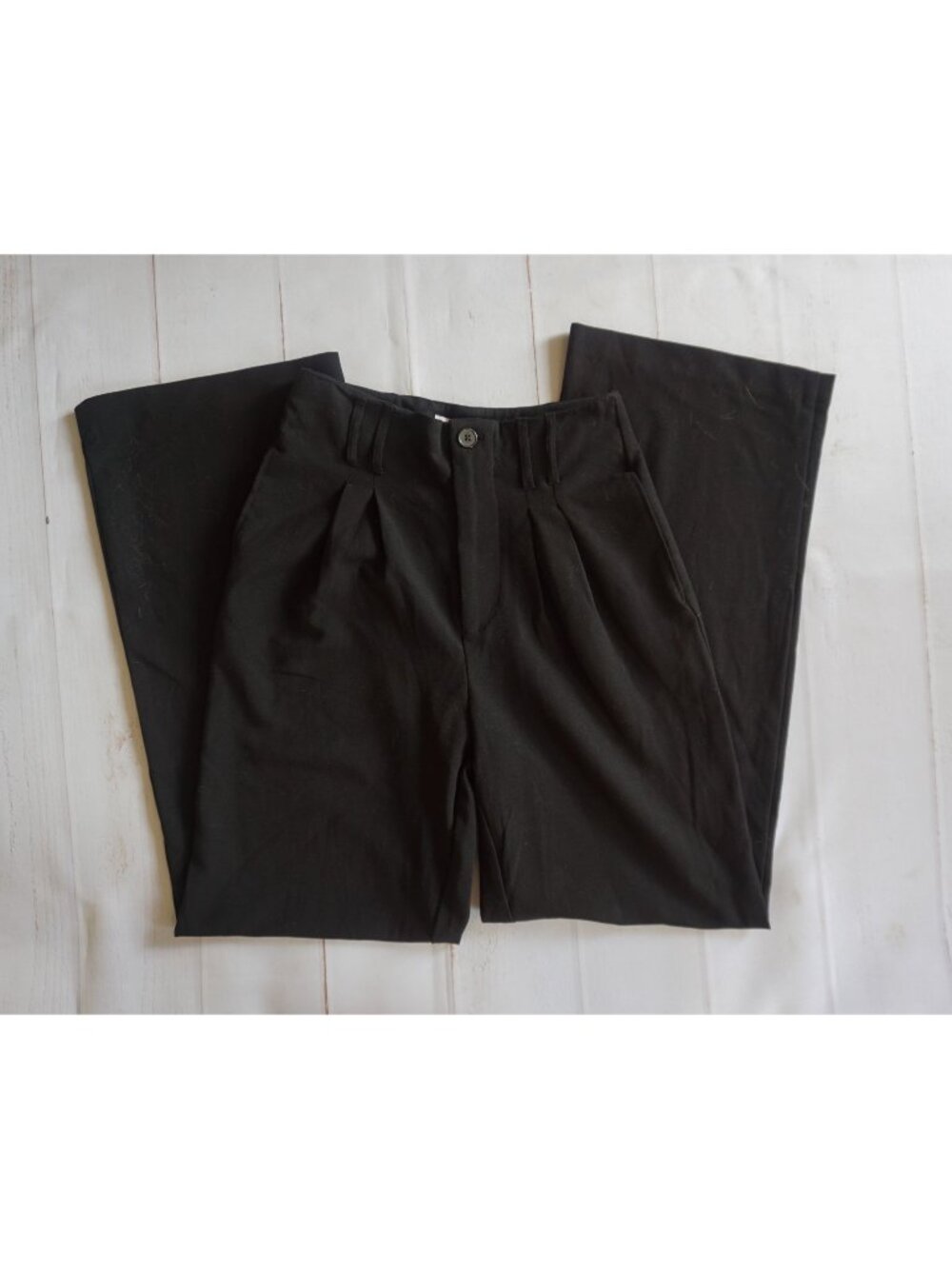 SO Goods For Life Juniors Black Pleated Wide Leg Pants Size 11